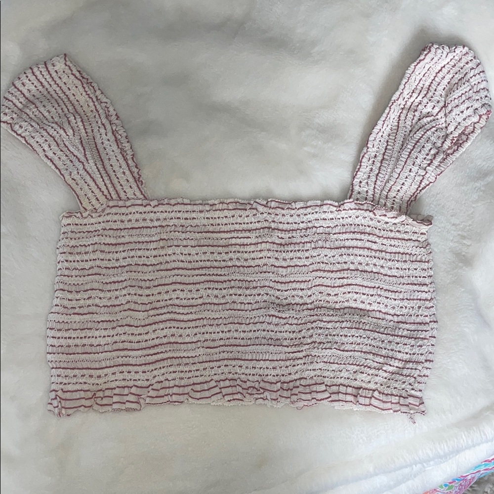 Red and white Striped Women's Top (perfect for 4th of July)